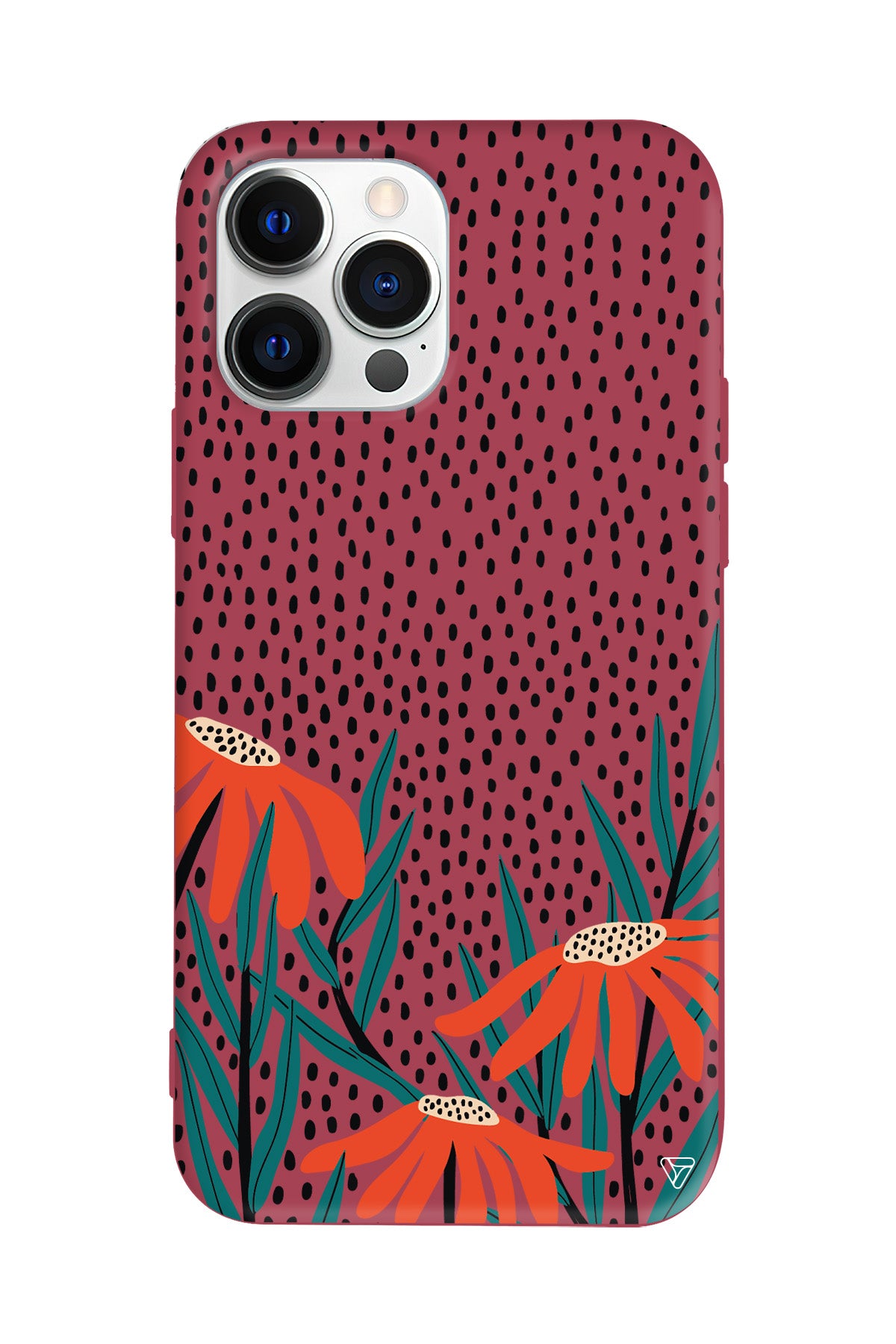 Ay Çiçeği Lansman Model İçi Kadife Silikon Telefon Kılıfı