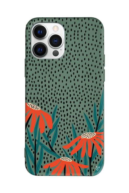 Ay Çiçeği Lansman Model İçi Kadife Silikon Telefon Kılıfı