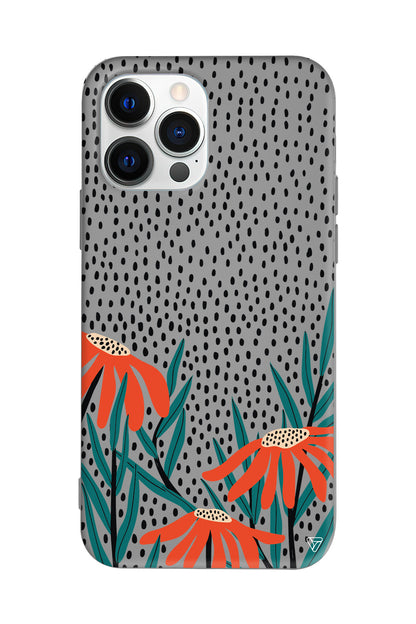 Ay Çiçeği Lansman Model İçi Kadife Silikon Telefon Kılıfı