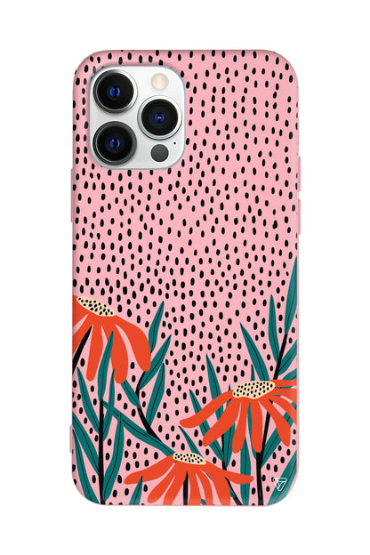 Ay Çiçeği Lansman Model İçi Kadife Silikon Telefon Kılıfı