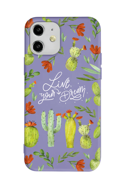 Kaktüsler Lansman Model İçi Kadife Silikon Telefon Kılıfı