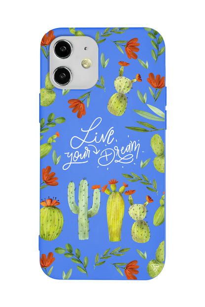 Kaktüsler Lansman Model İçi Kadife Silikon Telefon Kılıfı