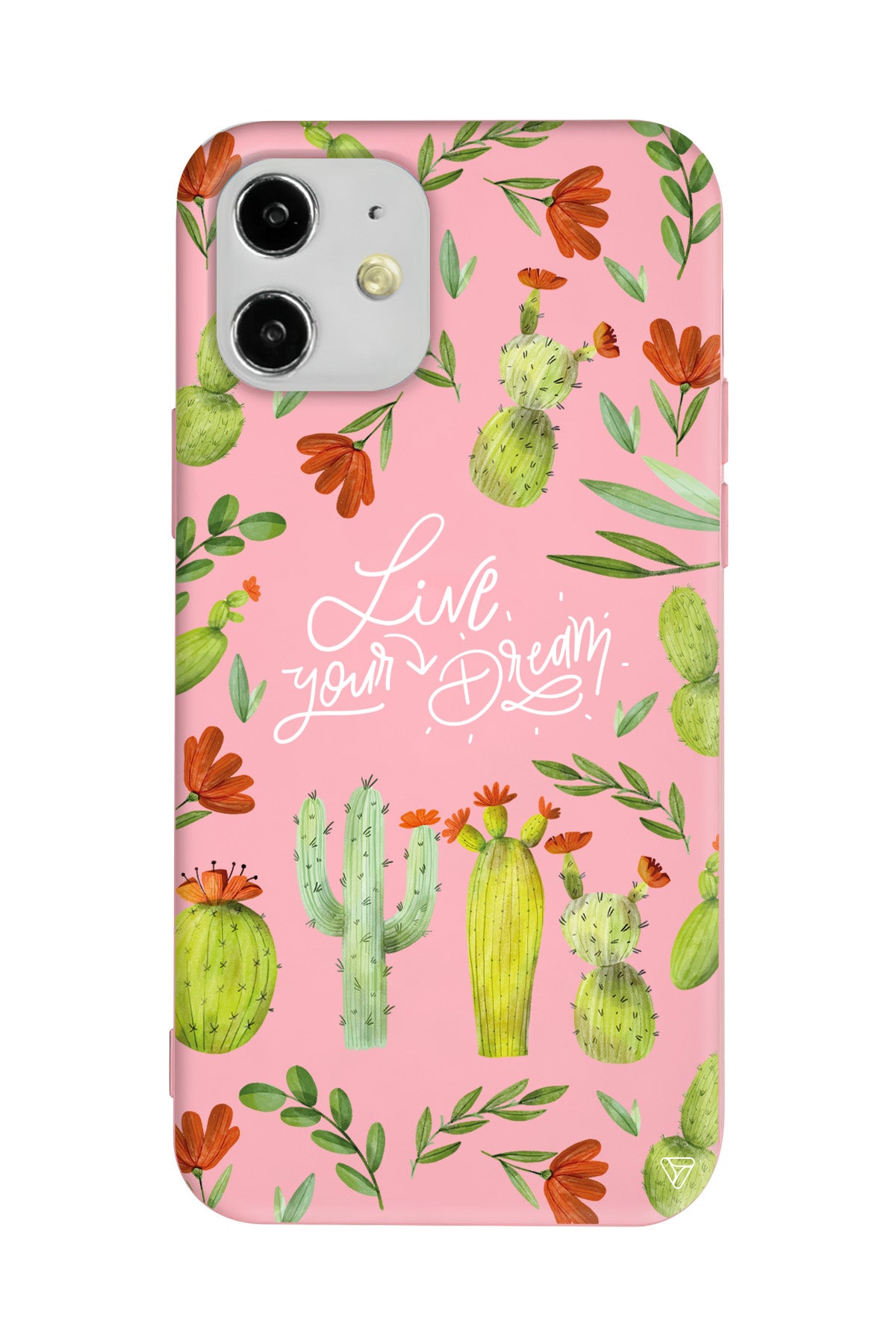 Kaktüsler Lansman Model İçi Kadife Silikon Telefon Kılıfı