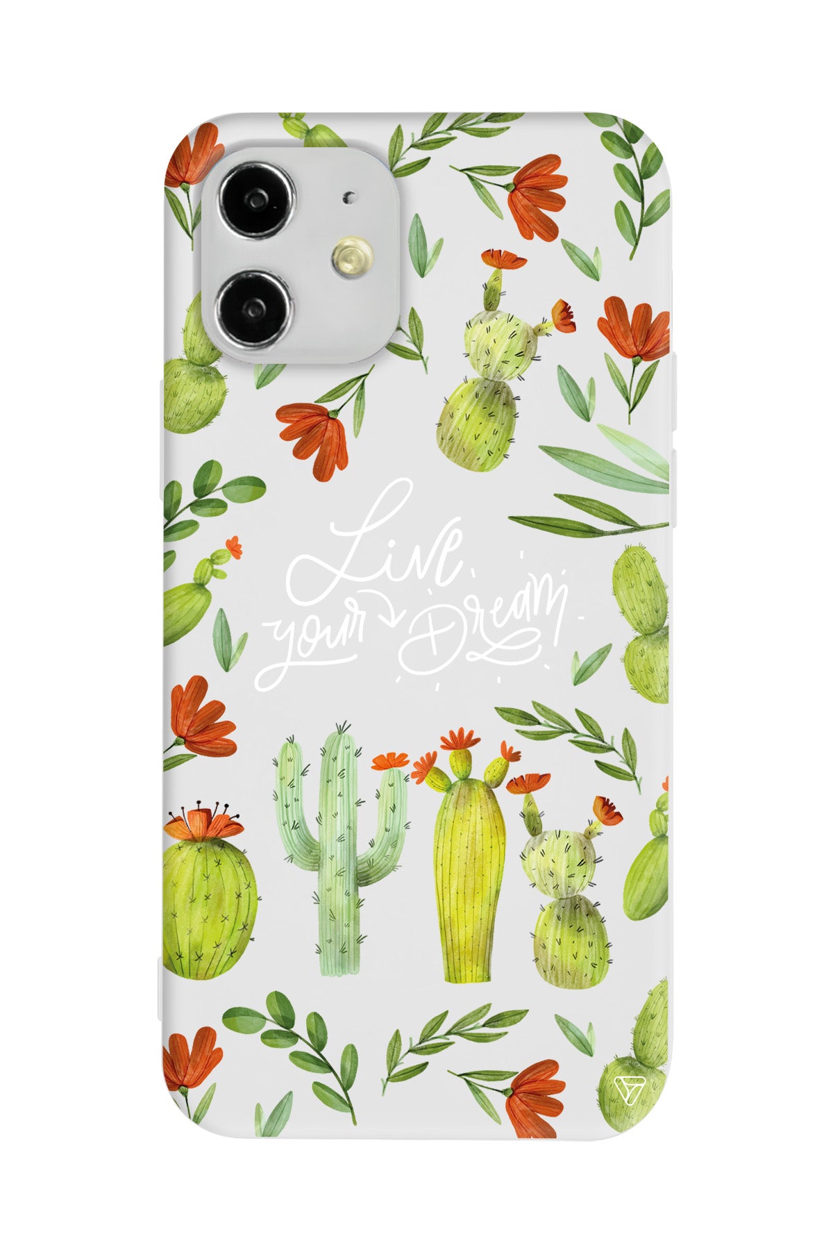 Kaktüsler Lansman Model İçi Kadife Silikon Telefon Kılıfı