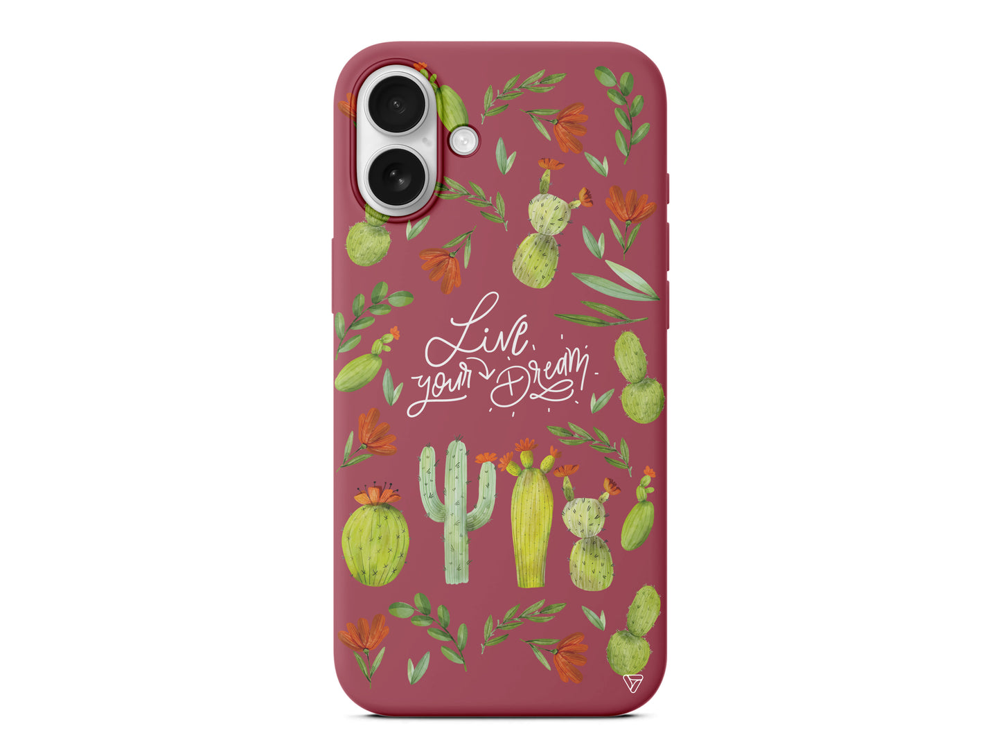 Kaktüsler Lansman Model İçi Kadife Silikon Telefon Kılıfı – Plus Serisine Özel