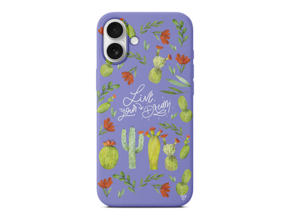 Kaktüsler Lansman Model İçi Kadife Silikon Telefon Kılıfı