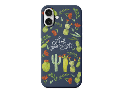 Kaktüsler Lansman Model İçi Kadife Silikon Telefon Kılıfı