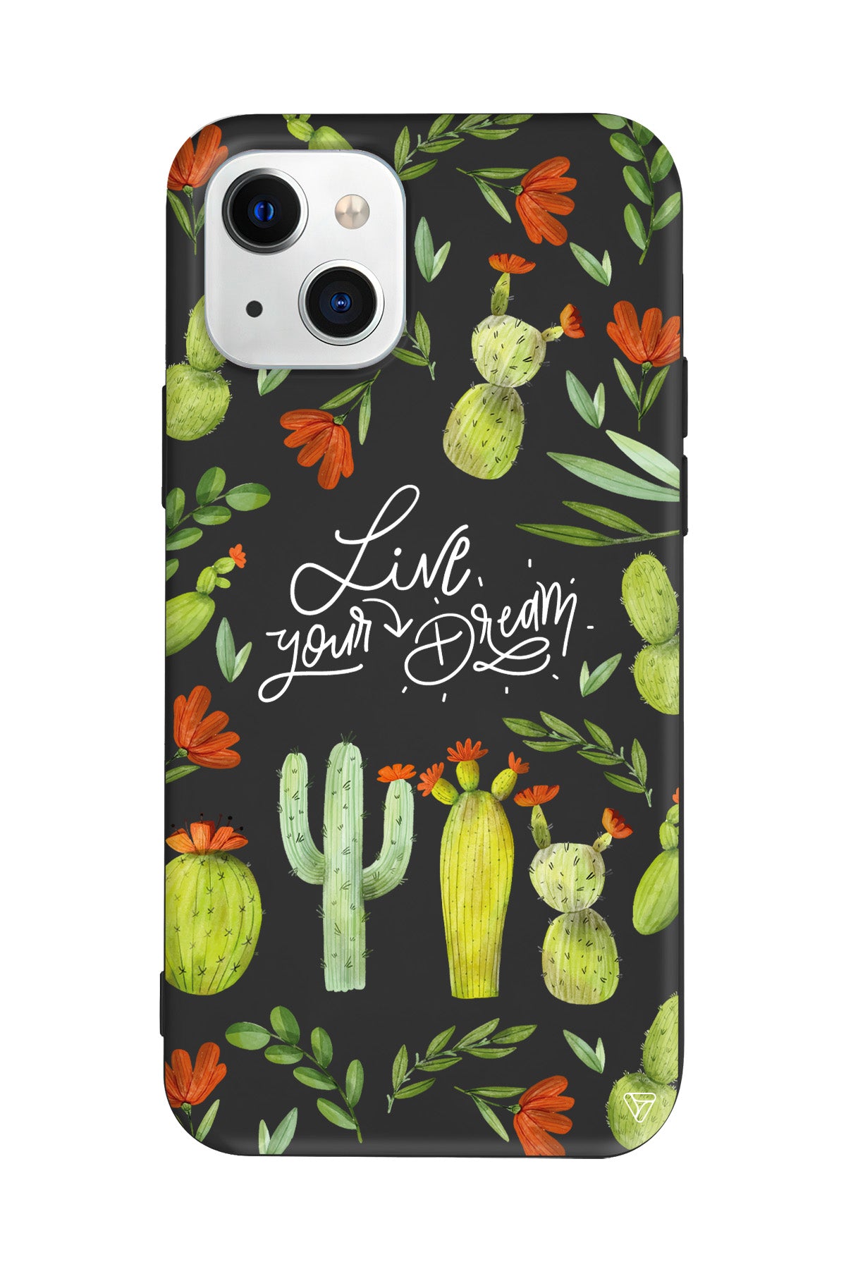 Kaktüsler Lansman Model İçi Kadife Silikon Telefon Kılıfı – Plus Serisine Özel