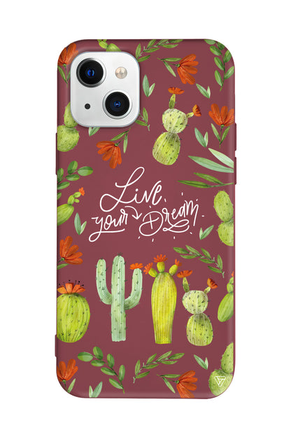 Kaktüsler Lansman Model İçi Kadife Silikon Telefon Kılıfı