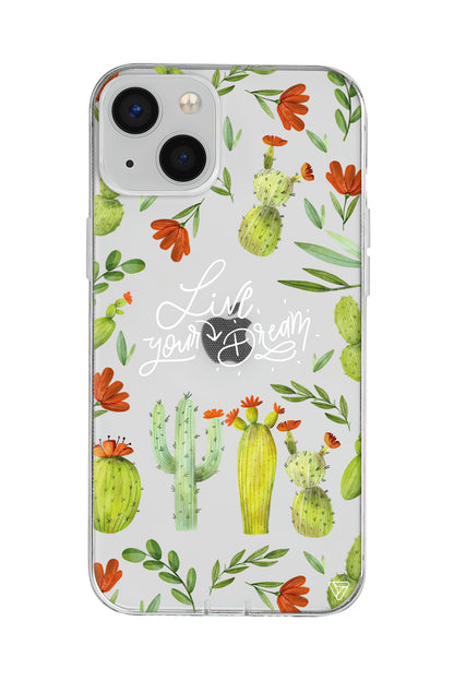 Kaktüsler Lansman Model İçi Kadife Silikon Telefon Kılıfı – Plus Serisine Özel