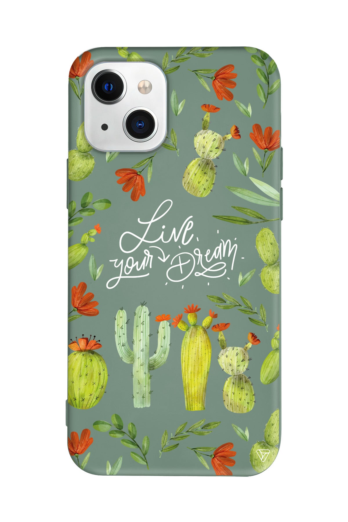 Kaktüsler Lansman Model İçi Kadife Silikon Telefon Kılıfı – Plus Serisine Özel