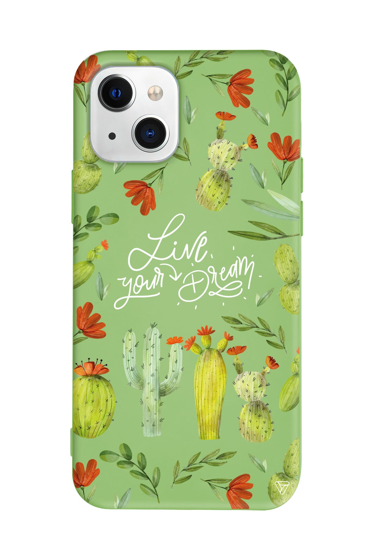 Kaktüsler Lansman Model İçi Kadife Silikon Telefon Kılıfı – Plus Serisine Özel