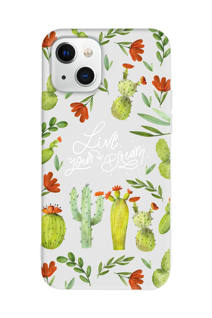 Kaktüsler Lansman Model İçi Kadife Silikon Telefon Kılıfı