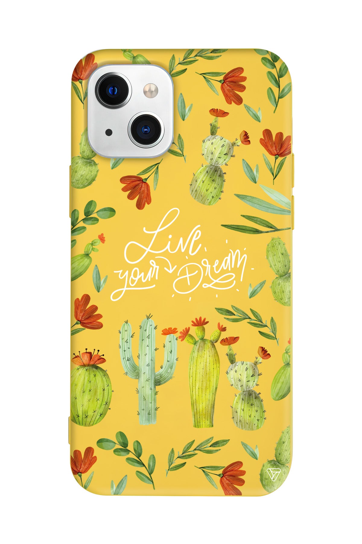 Kaktüsler Lansman Model İçi Kadife Silikon Telefon Kılıfı