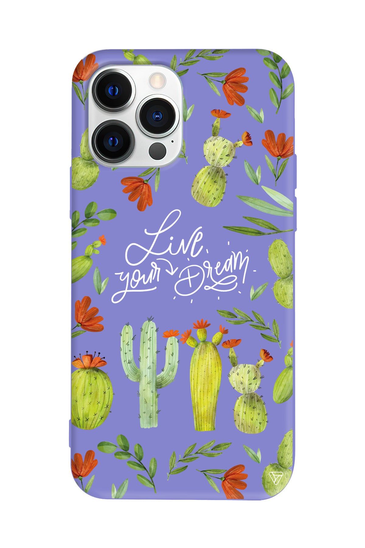 Kaktüsler Lansman Model İçi Kadife Silikon Telefon Kılıfı