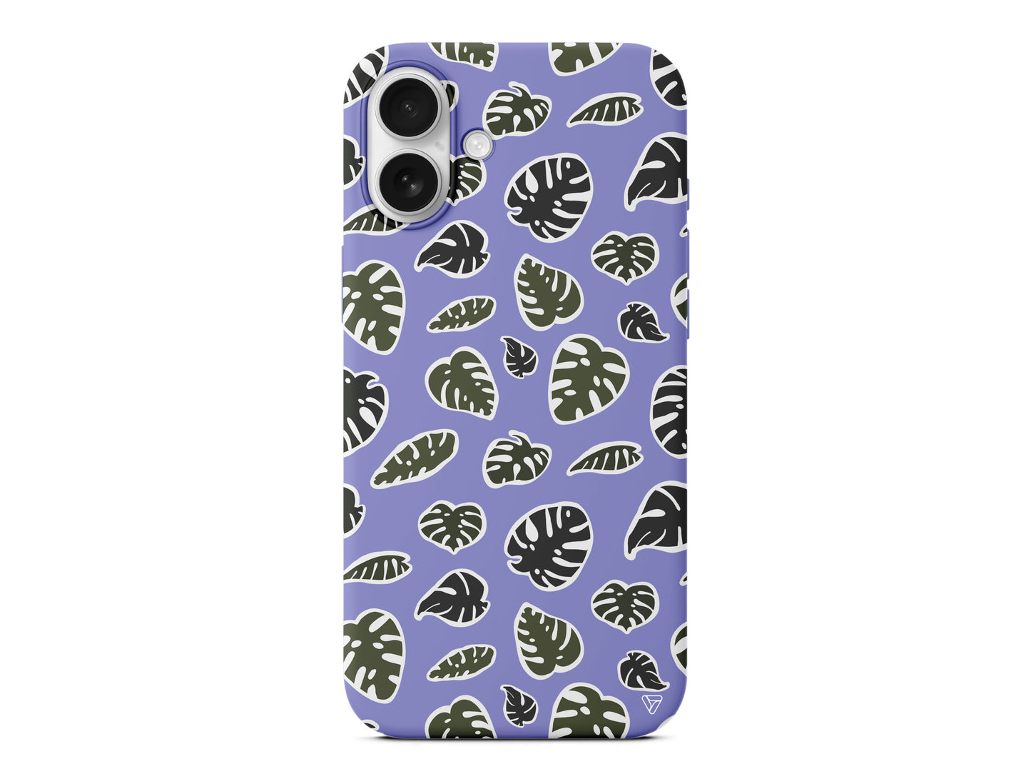 Monstera Yaprakları Lansman Model İçi Kadife Silikon Telefon Kılıfı – Plus Serisine Özel