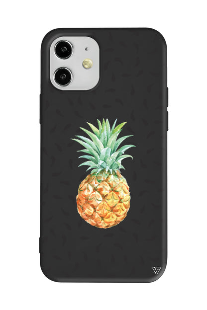 Ananas Lansman Model İçi Kadife Silikon Telefon Kılıfı