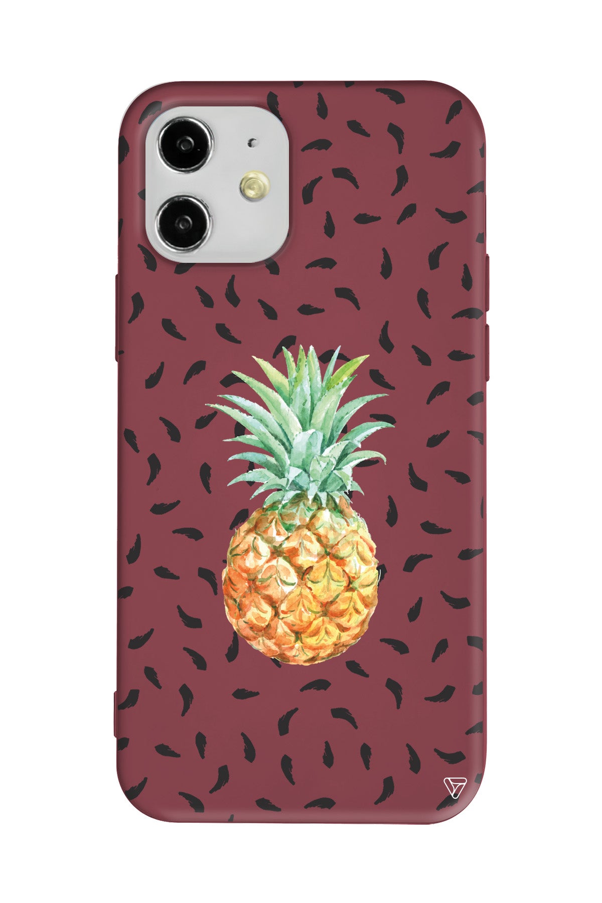 Ananas Lansman Model İçi Kadife Silikon Telefon Kılıfı