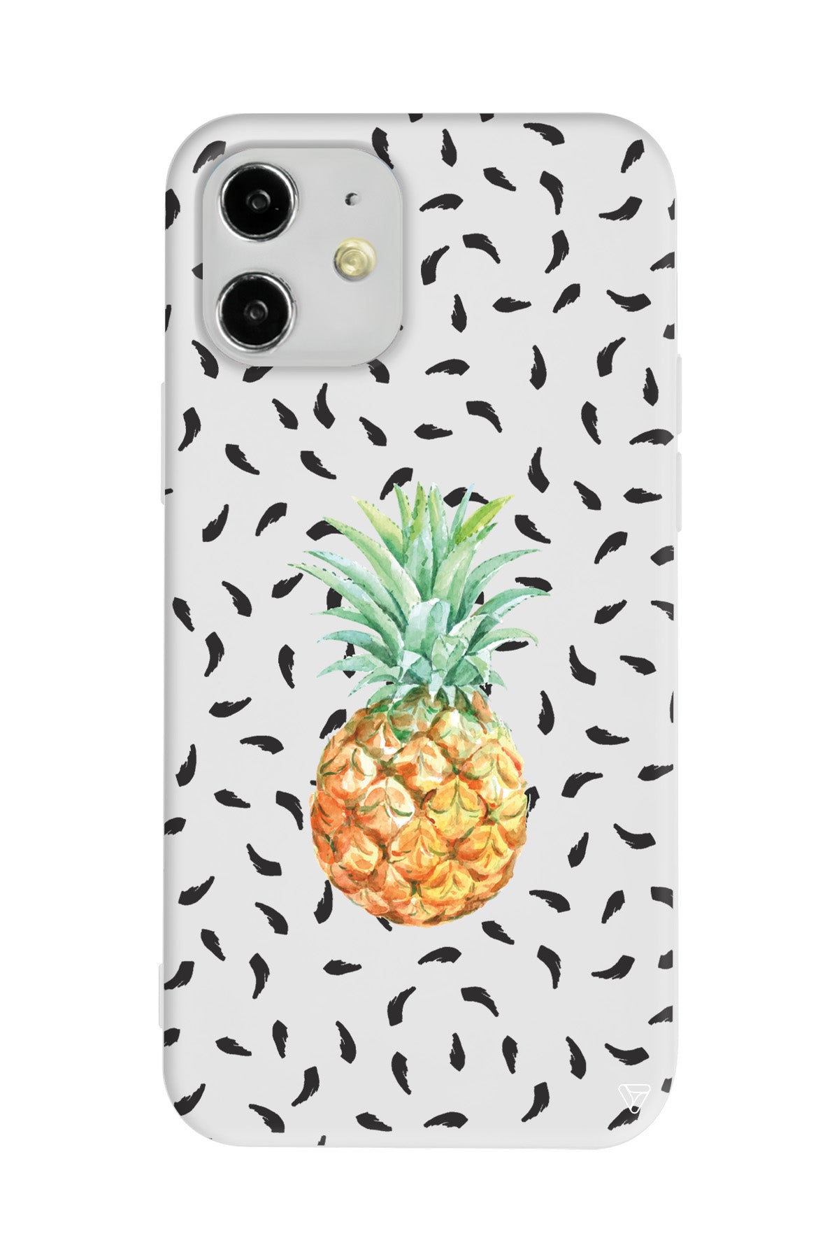 Ananas Lansman Model İçi Kadife Silikon Telefon Kılıfı