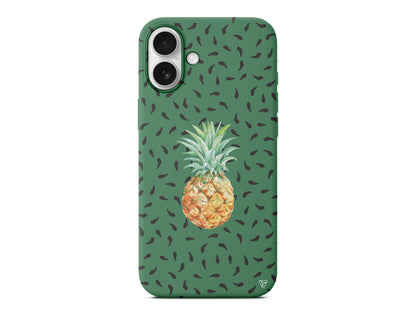 Ananas Lansman Model İçi Kadife Silikon Telefon Kılıfı