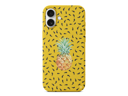 Ananas Lansman Model İçi Kadife Silikon Telefon Kılıfı