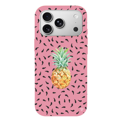 Ananas Lansman Model İçi Kadife Silikon Telefon Kılıfı