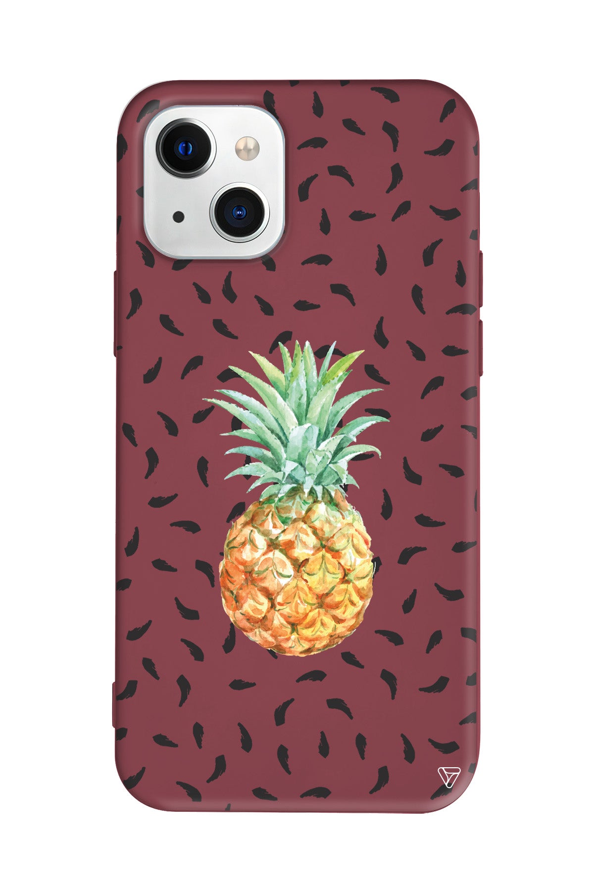 Ananas Lansman Model İçi Kadife Silikon Telefon Kılıfı