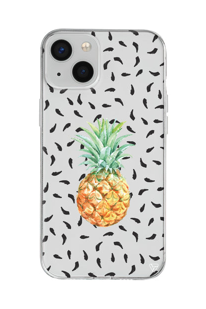 Ananas Lansman Model İçi Kadife Silikon Telefon Kılıfı