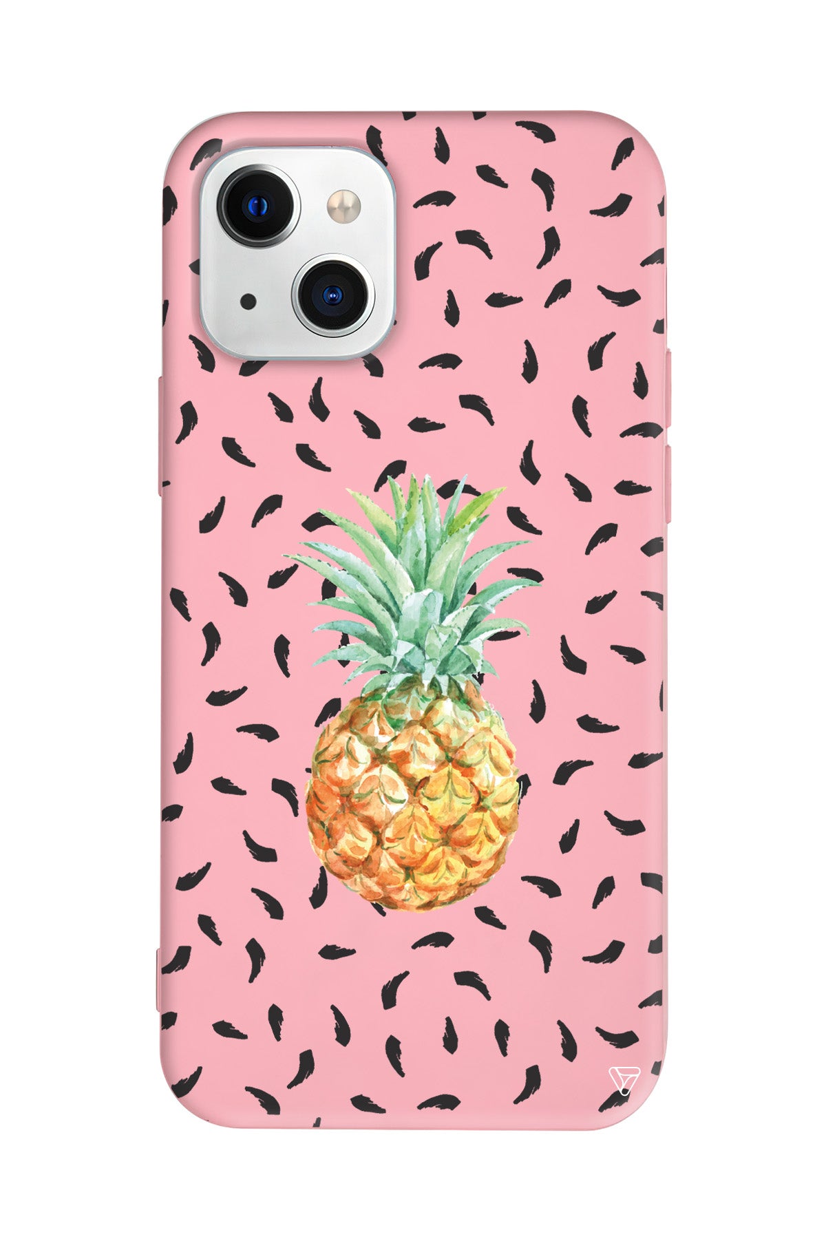 Ananas Lansman Model İçi Kadife Silikon Telefon Kılıfı