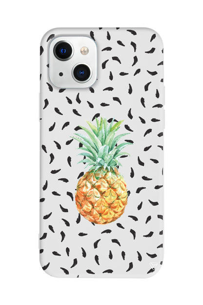 Ananas Lansman Model İçi Kadife Silikon Telefon Kılıfı