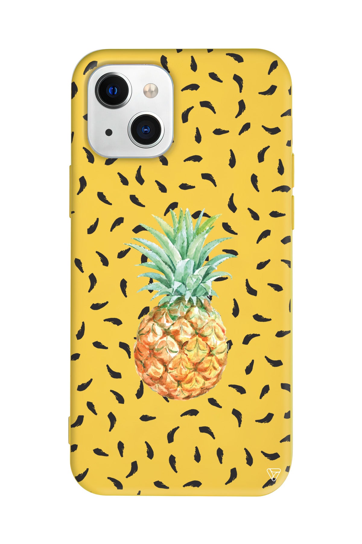 Ananas Lansman Model İçi Kadife Silikon Telefon Kılıfı