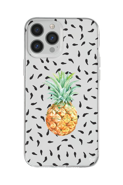 Ananas Lansman Model İçi Kadife Silikon Telefon Kılıfı