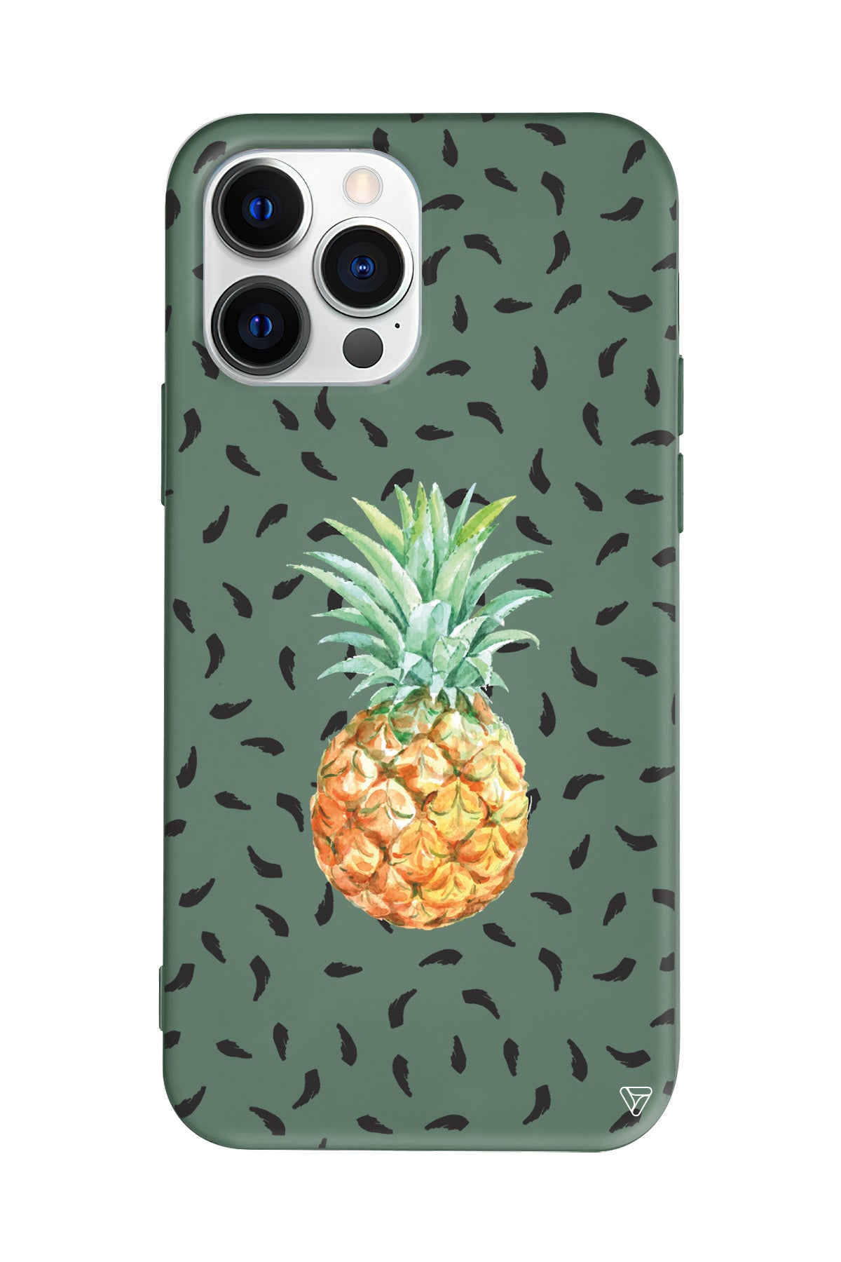 Ananas Lansman Model İçi Kadife Silikon Telefon Kılıfı