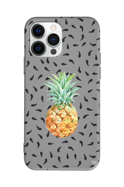 Ananas Lansman Model İçi Kadife Silikon Telefon Kılıfı
