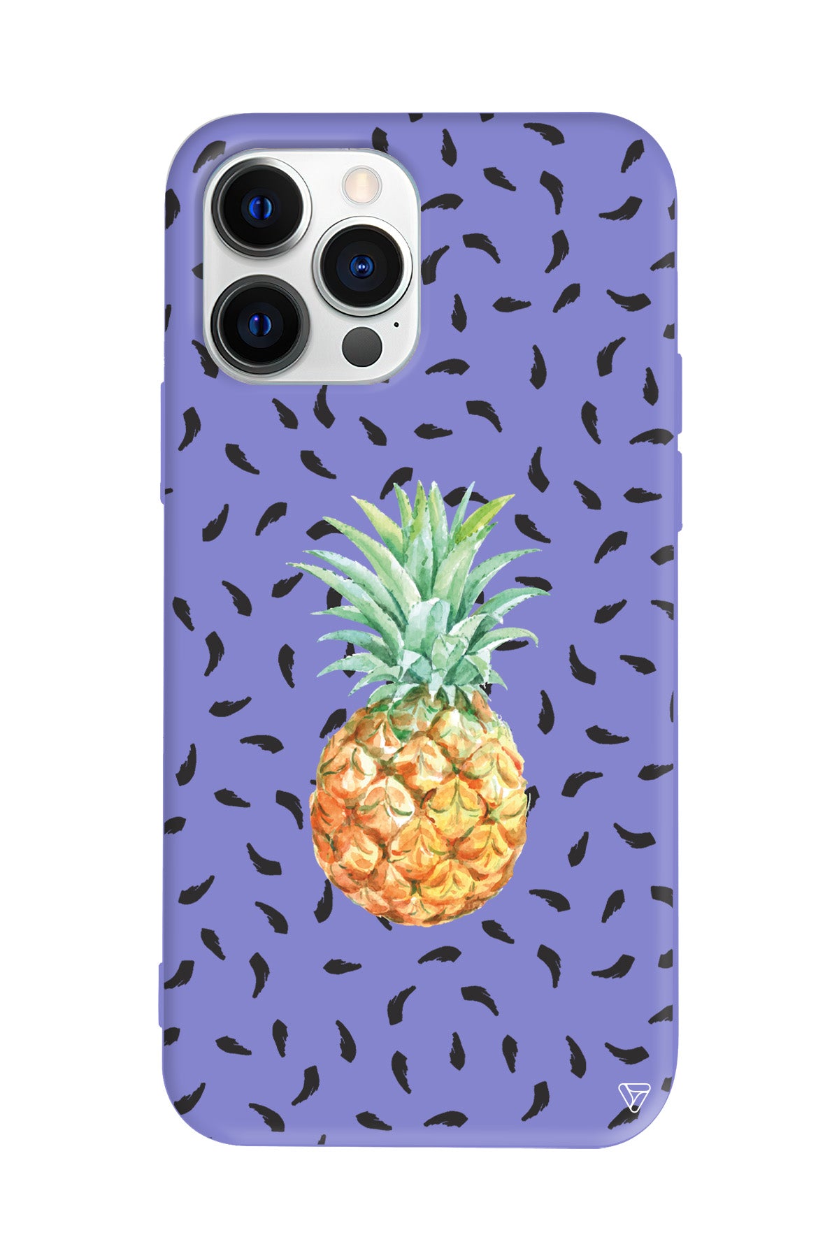 Ananas Lansman Model İçi Kadife Silikon Telefon Kılıfı