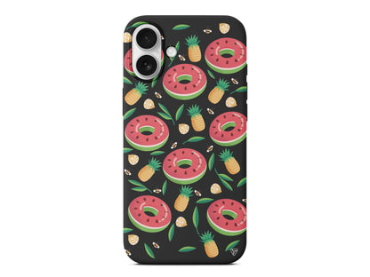 Ananas Donut Lansman Model İçi Kadife Silikon Telefon Kılıfı – Plus Serisine Özel