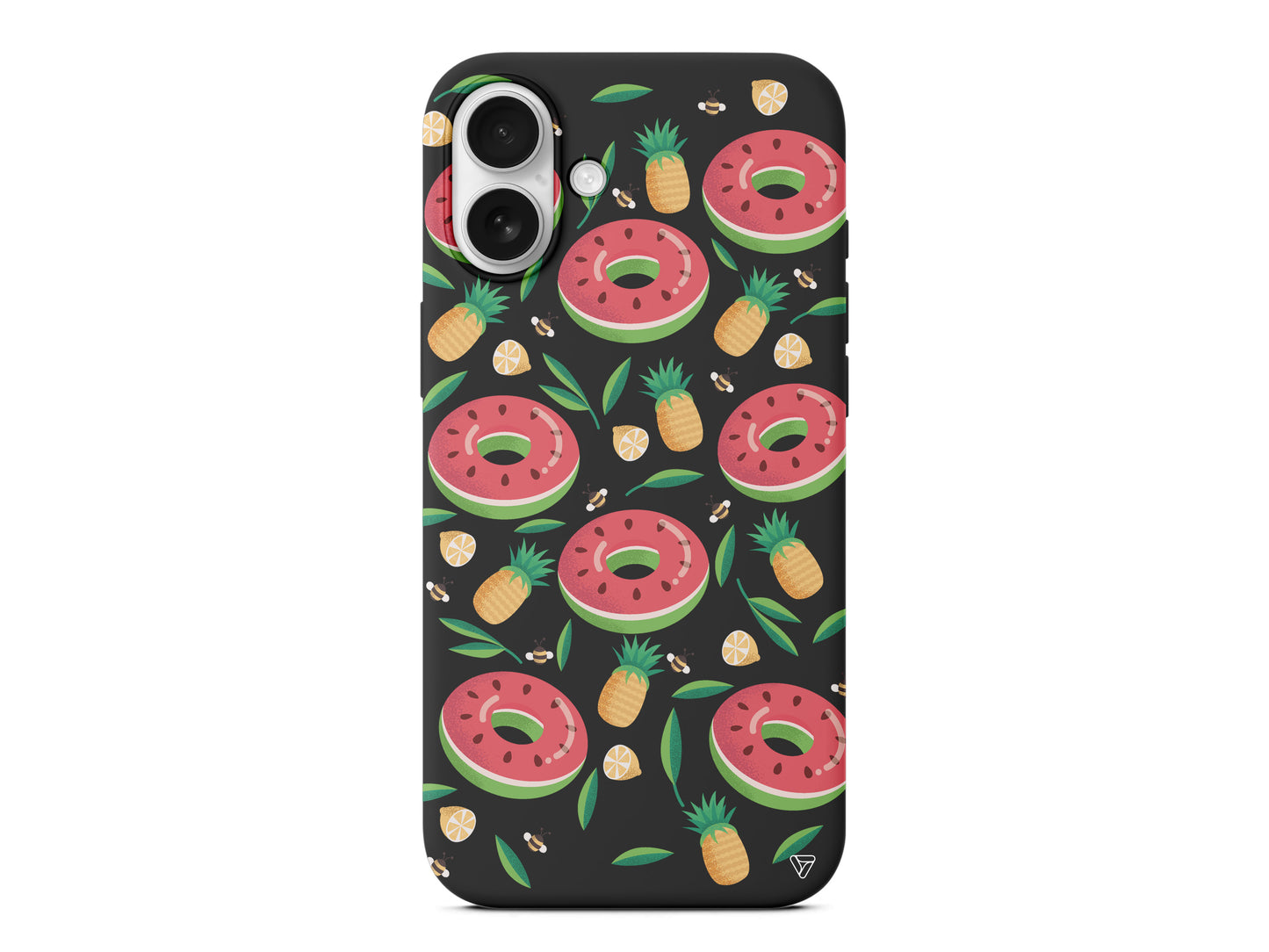 Ananas Donut Lansman Model İçi Kadife Silikon Telefon Kılıfı