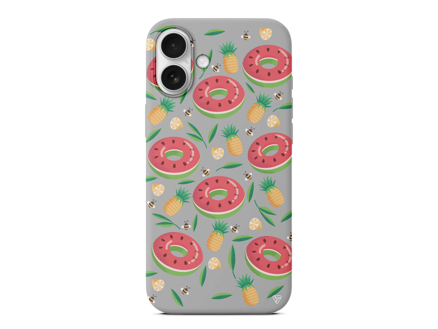 Ananas Donut Lansman Model İçi Kadife Silikon Telefon Kılıfı