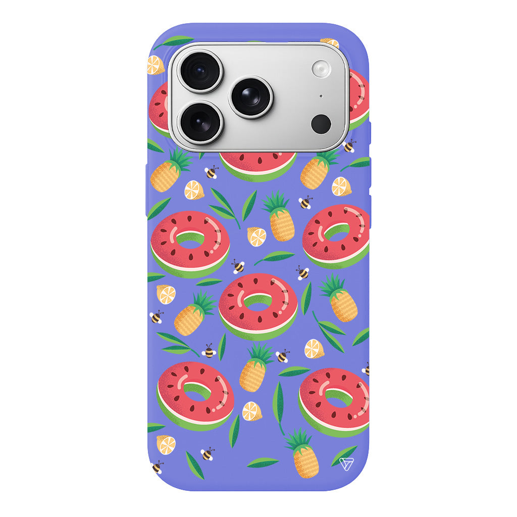 Ananas Donut Lansman Model İçi Kadife Silikon Telefon Kılıfı