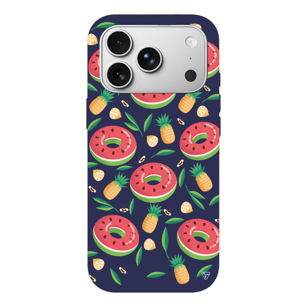 Ananas Donut Lansman Model İçi Kadife Silikon Telefon Kılıfı