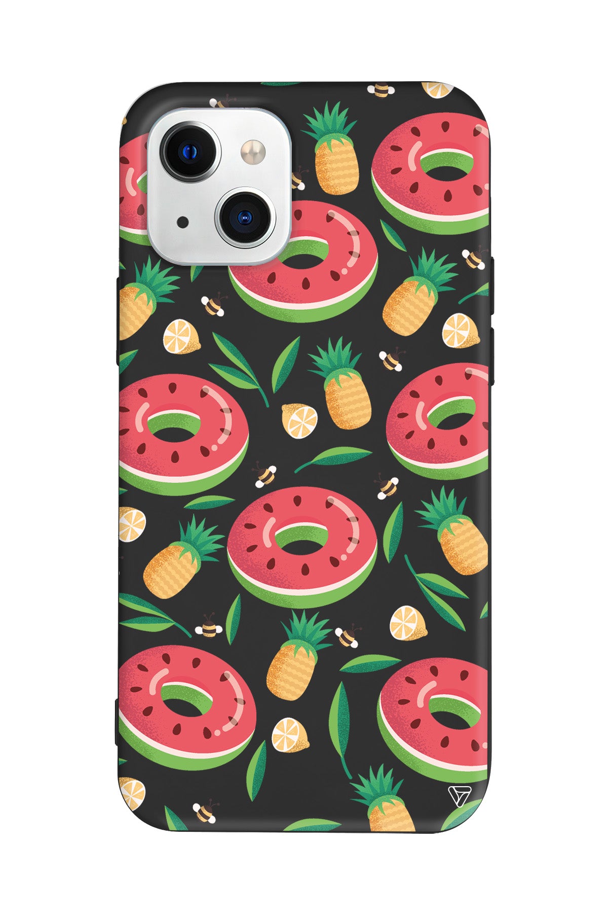 Ananas Donut Lansman Model İçi Kadife Silikon Telefon Kılıfı – Plus Serisine Özel