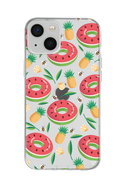 Ananas Donut Lansman Model İçi Kadife Silikon Telefon Kılıfı – Plus Serisine Özel