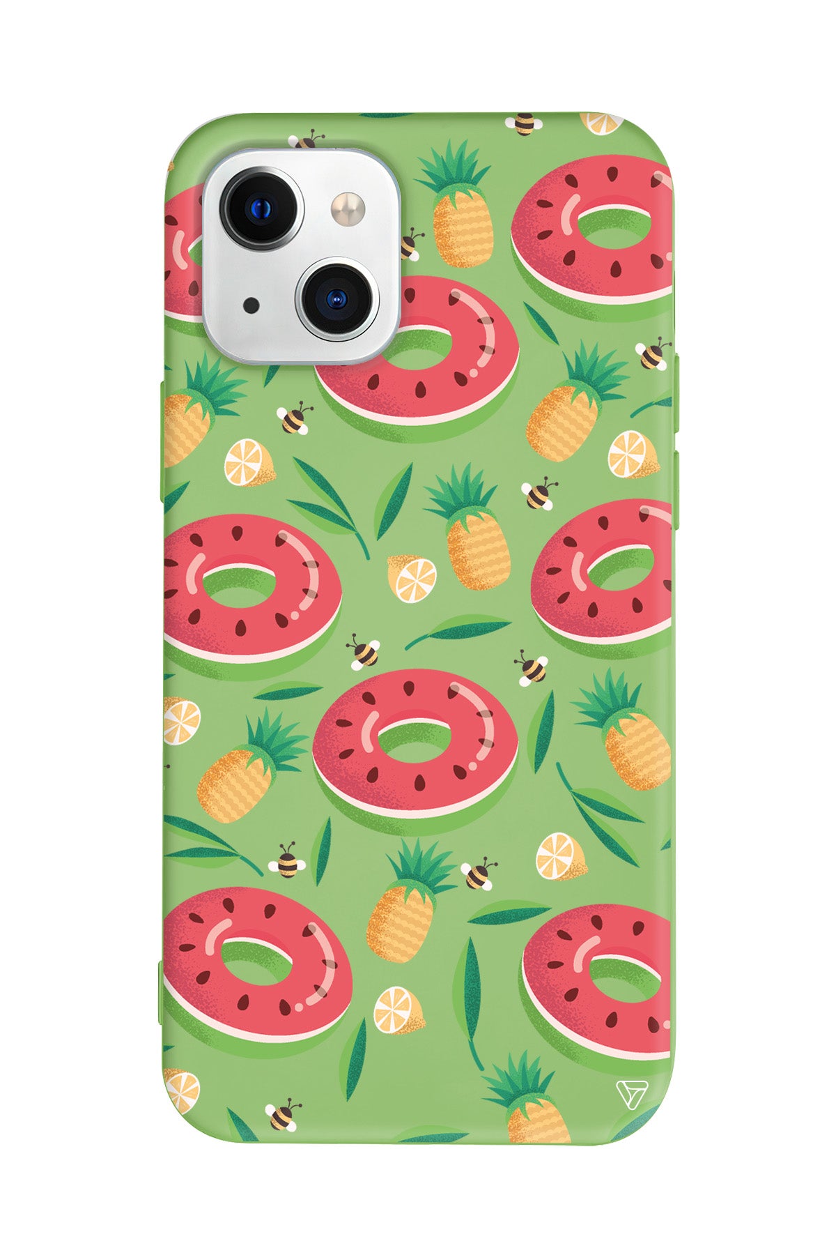 Ananas Donut Lansman Model İçi Kadife Silikon Telefon Kılıfı – Plus Serisine Özel