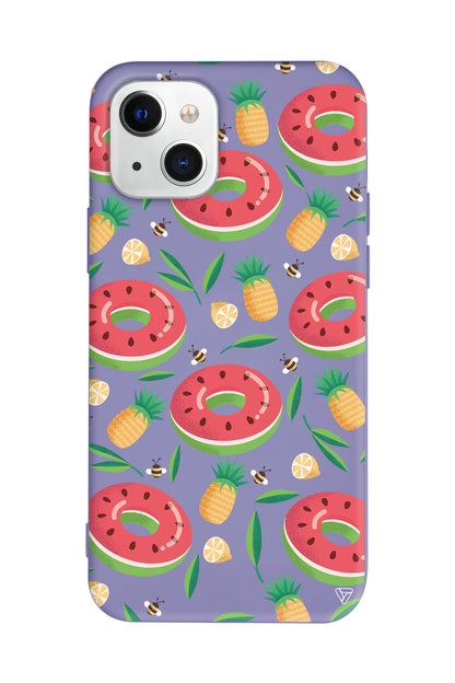 Ananas Donut Lansman Model İçi Kadife Silikon Telefon Kılıfı – Plus Serisine Özel
