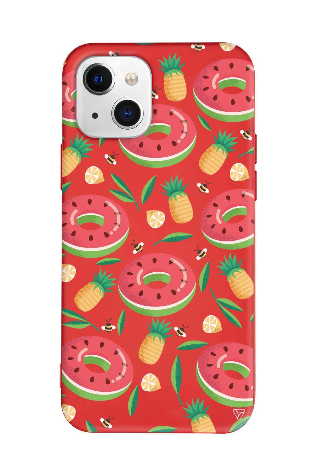 Ananas Donut Lansman Model İçi Kadife Silikon Telefon Kılıfı – Plus Serisine Özel