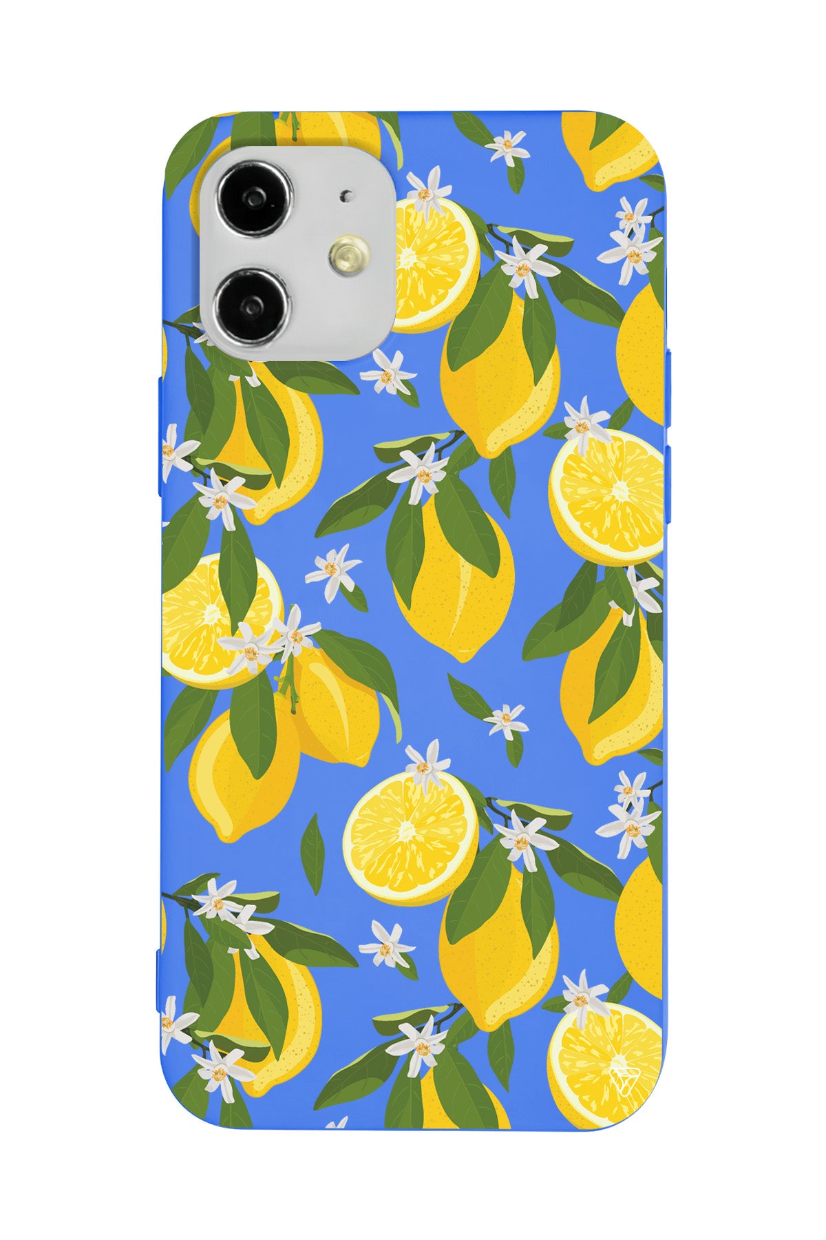 Limon Dilimleri Lansman Model İçi Kadife Silikon Telefon Kılıfı