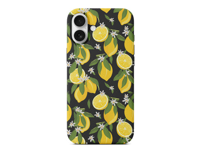 Limon Dilimleri Lansman Model İçi Kadife Silikon Telefon Kılıfı