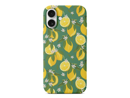 Limon Dilimleri Lansman Model İçi Kadife Silikon Telefon Kılıfı – Plus Serisine Özel