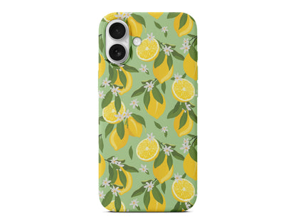 Limon Dilimleri Lansman Model İçi Kadife Silikon Telefon Kılıfı – Plus Serisine Özel