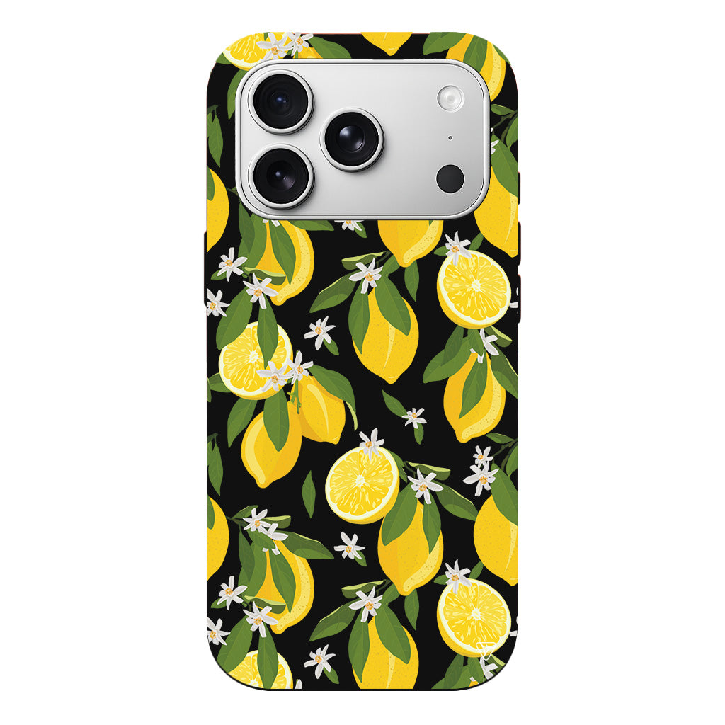 Limon Dilimleri Lansman Model İçi Kadife Silikon Telefon Kılıfı